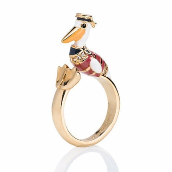 KATE SPADE Taking Flight Pelican Ring Size: 6 NEW - Picture 2 of 3